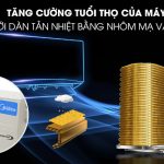 Điều hòa Midea dàn tản nhiệt mạ vàng